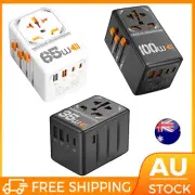 Travel Adapter Universal with USB Port&Type-C Charger US/UK/EU/AU Plug Converter
