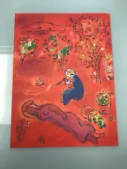 Marc Chagall Daphnis and Chloe " Mid Day in Summertime " Offset Lithograph