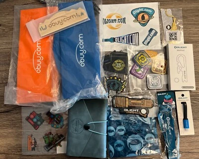 Olight Obuy Merch Swag Notebook Dry Bag Patch Stickers