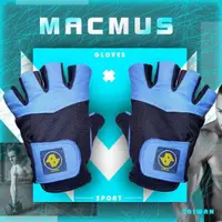 在飛比找PChome24h購物優惠-【MACMUS】ALEX半指耐磨透氣手套｜仿麂皮健身運動手套