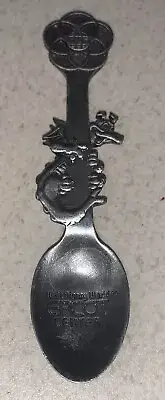 VTG Disney 1982 EPCOT FIGMENT DRAGON PEWTER DEMITASSE SOUVENIR SPOON OPENING