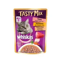 在飛比找森森購物網優惠-【Whiskas偉嘉】什錦珍味妙鮮包 鮪魚、蟹肉及紅蘿蔔湯 