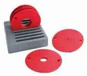 Kreg LEVEL-LOC REDUCING RINGS KRPRS3050 5Pcs Molded Storage Tray With Slots