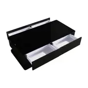 Stylish Coffee Table High Gloss Shiny Finish with 4 Storage Drawers