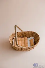 Q Toys Wicker Doll Basket