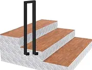 Wrought Iron Handrail for Stairs and Sidewalls Heavy Duty Outdoor Safety Handrail for Villa Corridor and Garden Load Capacity 200kg