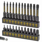 Torx Bits Set Amartisan 24-Piece Security Torx Bit Set Tamper Resistant Star ...