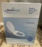GenieBidet Seat-Self Cleaning Dual Posterior Rear & Feminine Front EB-1000 White