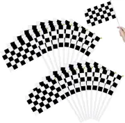 Checkered Flag 4X6 Inch (20 Pack) - Black White Mini Racing Flags for Car Racing