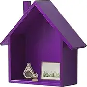 Curio Shelf, Trinket Shelf, Small Display Cabinet, toniesShelf, Wooden Display Shelves, Wooden House Shaped Shelving System, Cute Small Nursery Decorative Shelf Decor, House Frame Floating Shelves