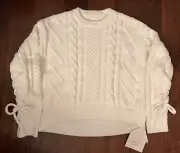 GELATO PIQUE Valentine’s Day Sweet Aran Pullover Sweater Off-White One Size