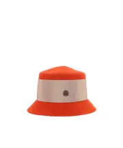 Logo decorated fisherman's hat S,M Red