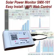 Solar Power Monitor Data Recorder AC Voltage Watt Power Meter Analyzer WiFi Web