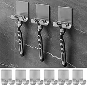 Shaver Holder, Razor Holder for Shower, Shaver Hanger, Shower ShaverHolder, Shower Hook for Razor, Bathroom Kitchen Organizer Plug Robe Towel Loofah Bathrobe Coat.