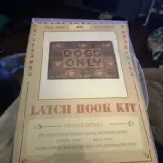 Latch Hook Rug Kit Dogs Only 52cm x 38cm (20”x15”) Code New