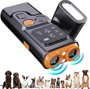 YuuFcy BarkGuard Anti-Barking Device for Dogs, Dog Bark Deterrent with HD Display and LED Torch, Dog Training Device, Behavior Aid for Any Dog Size