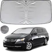 Windshield Sun Shade for 2011-2017 Honda Odyssey Mini Van Foldable Sunshade Front Window Custom Fit Car Accessories