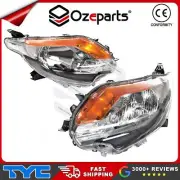 TYC Pair LH+RH Head Light Lamp GLX (Black) For Mitsubishi Triton Ute MQ 15~18 (for: Mitsubishi)