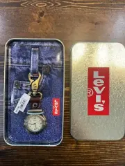 Levi's Brown Pocket Watch & Compass Vintage NEW with Tin Box