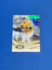 2017 Topps Chrome Baseball Rookie Refractor Card of Ryon Healy!!