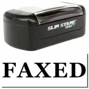 Slim Pre-Inked Times Faxed Stamp Size 1/2" Tall x 1-1/2" Wide
