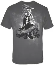 ARMY OF DARKNESS:White Lightning:T-shirt NEW:SMALL ONLY