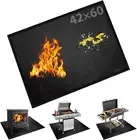 under Grill Fire Pit Mats 42"X60" - Oil Waterproof BBQ Camping Stove Fireproof M