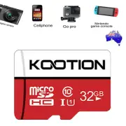 32GB Ultra Micro SD Card TF Memory Card High Speed Class 10 80MB/s UHS-I Kootion