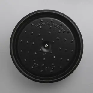 Staub 圓形琺瑯鑄鐵鍋 26cm 5.2L 黑色 法國製