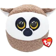 TY Squishy Beanies Linus - Lemur Squish 35cm Kids/Childrens Plush Toy 3y+