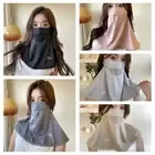 Reusable Sun Protection Face Mask Nylon Face Cover Ice Silk Face Mask Outdoor