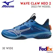 Mizuno Badminton Shoes WAVE CLAW NEO 2 Blue x White 71GA2270 06 Unisex 3E FEDEX