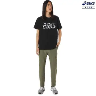 【asics 亞瑟士】LOGO圖案短袖上衣 男女中性款 運動休閒 服飾(2201A246-001)