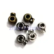 5PCS Alloy Spring Cord Lock Stopper Rope Cord Toggle End Gold Silver Bronze