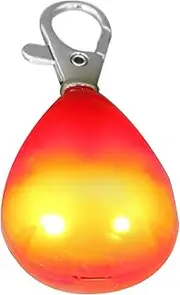 1 Set USB Rechargeable Dog Collar Light Waterproof Luminous Dog Tag Clip Flashing Dog Light (red) Dog Bark Engraved Dog Tags Light up Puppy Tags Dogs Pets Pet Name Tags Air Abs