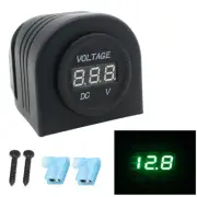12V-24V Car Marine Led Volt Meter Battery Gauge Meter Socket Tent Mount Panel