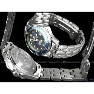 金鐸精品~2172 OMEGA 歐米茄 SEAMASTER 海馬系列 28mm 300米小藍海馬 石英女用腕錶