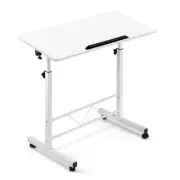 Portable Slimline Table Bed Sofa Breakfast Hospital Serving Laptop Sewing White