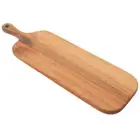 Stylish Wooden Charcuterie Board Long Cutting Board with Handle for Serving