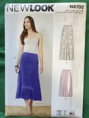 New Look Pattern N6702 Midi Maxi Godet Skirt with Shaped Seams Size 6-18 Uncut