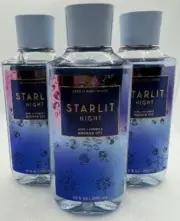 Bath & Body Works Starlit Night Shower Gel 10 Oz x3