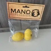 Mano Percussion EM102 Egg Shaker Pair (Yellow)