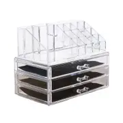 Catzon Clear Cosmetic Storage Organizer Skin Care Lipstick Display Box-D
