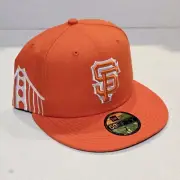 New Era San Francisco Giants 7 1/2 Orange 59Fifty Fitted Hat City Connect