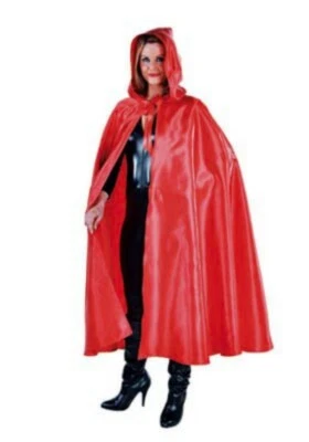 1 PC satin sleeveless long red free size Cape Halloween / Vampire Costume