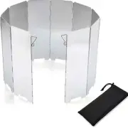 Plates Gas Stove Wind Shield Outdoor Camping Picnic Cooking Burner Windproof