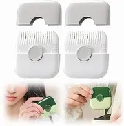 2 in 1 Hair Trimmer, Hair Trimming and Arrangement Bangs Trimmer, Hair Clipper Comb MUL-tifunctional Household Split Ends Hair Trimmer (2Pcs Gray)