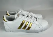 Adidas Youth Baseline-K Size 7 Sneaker Shoes Gold White