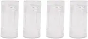 4 Pieces 30ml Clear Empty Deodorant Containers Twist-up Deodorant Containers Empty Deodorant Tubes Bottom Filling Deodorant Bottles for DIY Cosmetic Lip Balm Tubes