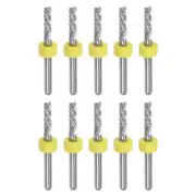 10pcs End Mill Bit 3mm Solid Carbide CNC Router Bits Engraving Cutter Tool